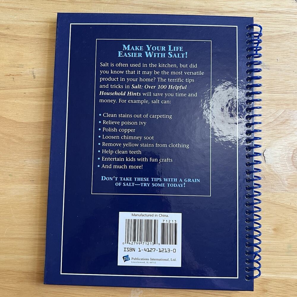 Over 100 Helpful Household Hints With Salt Baking Soda And Vinegar Hardcover - Picture 5 of 13